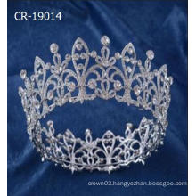 Beauty Alloy And Rhinestone Full Round Crown For Queen